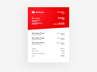 Daily UI #046 dailyui invoice ui