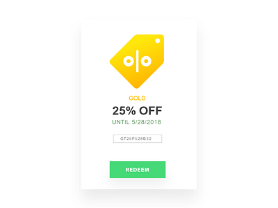 Daily UI #061 coupon dailyui discount offer redeem coupon special offer ui