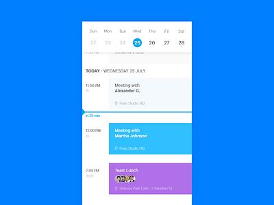 Daily UI #071 app calendar dailyui date events meeting schedule ui uiux