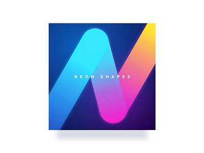 Neon Shapes cover music neon retrowave synthwave