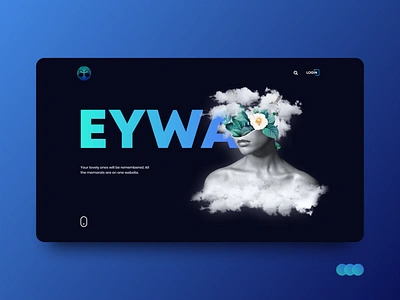 Eywa Memorial Website art artcollage collage cover cover design gradient ui uidesign