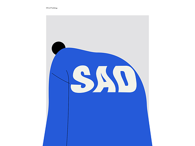 sad graphic design illustration