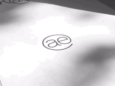 ae in motion ae logo minimalistic motion sun typo