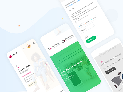 Shop pages | Mobile version add to cart app bootstrap 4 bootstrap template cart ui creative design illustration landing page mobile product design shop shop app shop design shop page shop theme shopping template ui ux
