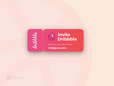 Dribbble Invite for UX/UI Designer