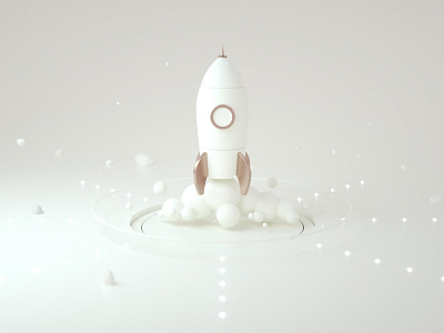 Rocket 3d 3d art 3d ilustration design illustration launch low poly lowpoly release rocket start startup