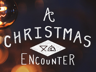 A Christmas Encounter - artwork bokeh christmas hand itsallaboutjesus lettering