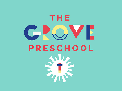 Preschool Logo art deco bright church church logo colorful preschool