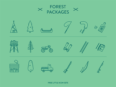 Forest Packages - Little icon sets free graphic design icon icon design illustration picto sets