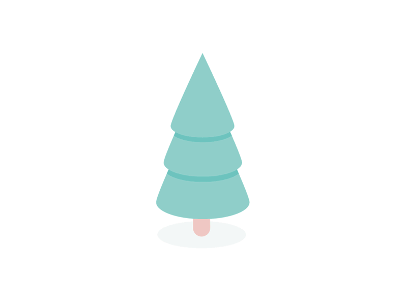 Smashing Holidays (GIF) animation flat gif illustration loop tree vector