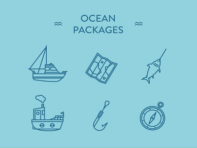 Ocean Packages - 20 free icons