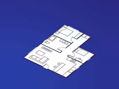 Adara 3d animation architecture c4d cinema4d illustration interiordesign isometric octane plan