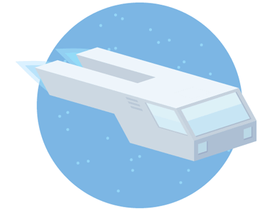 Spaceship! animation design gif illustration isometric space spaceship vector