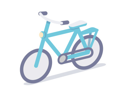 Simple Bike bike flat illustration vector