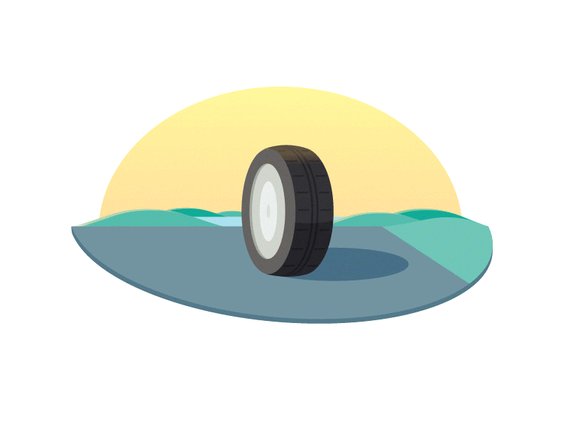 Michelin animation icon illustration tire