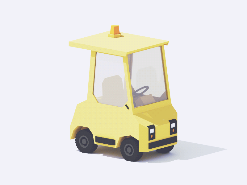 Little Utility Vehicle animation c4d car illustration truck vehicle