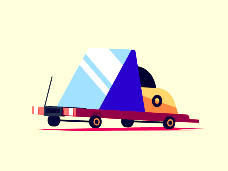 Curious Vehicle #3 3d animation c4d car flat illustration vehicle