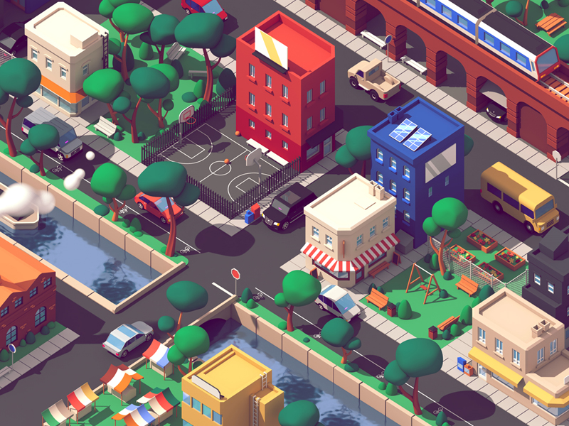 Lyft - City by Guillaume Kurkdjian on Dribbble