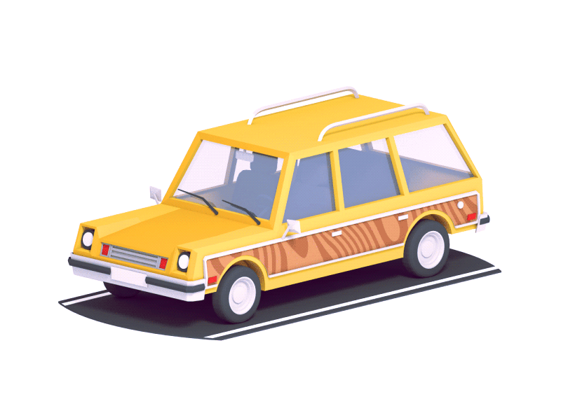 Gumball / Station Wagon 3d animation c4d car cartoon gumball illustration network wagon