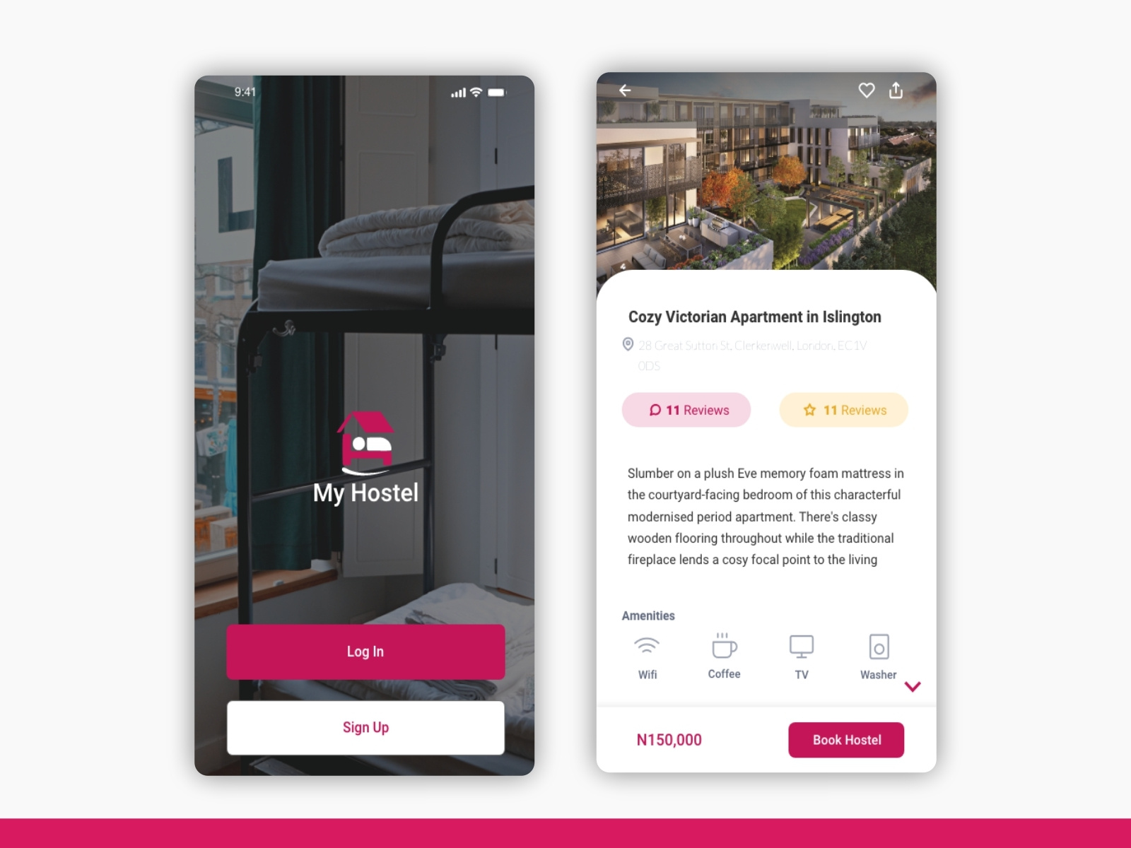 Mobile App design for a hostel allocation app by CHIEHIURA BASIL on ...