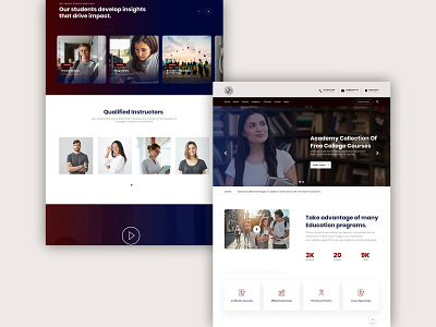 College Website - UI Design