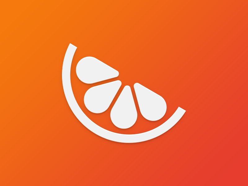 Mandarin logo mandarin chat logo icon flat vector messenger orange fruit glyph