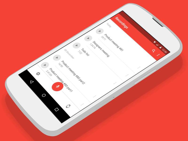 Audio Recorder by Nikolay Kuchkarov on Dribbble