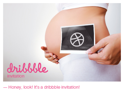Dribbble Invite. baby draft dribbble invite invitetion player show me your best work ultrasound