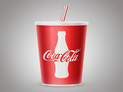 Coke bottle cinema coca cola coke cup drink free freebies icon kit paper photoshop red set shapes straw