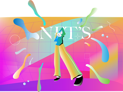 Illustration for NFT motion graphics explainer piece