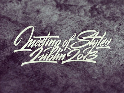 Meeting of Styles Lublin 2013 caligraffiti calligraphy graffiti polska print script t shirt