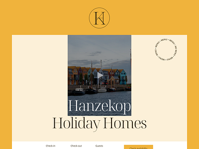 Hanzekop Holiday Homes concept concept design logo ui ui design ux