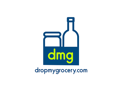 dropmygrocery logo ecommerce graphic design identity logo