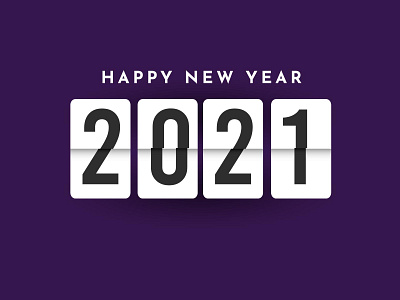 HAPPY NEW YEAR 2021 2021 anniversary branding design gradient green happiness happy illustration logo newyear