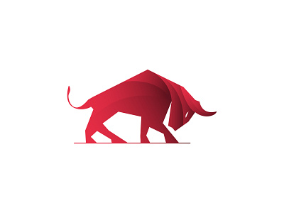 Bull logo design concept animal app branding bull bull logo bulls concept design gradient icon illustration logo logodesign red ui ux vector