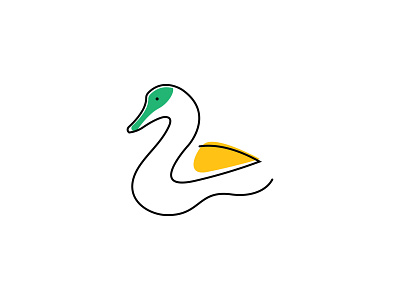Duck logo design concept