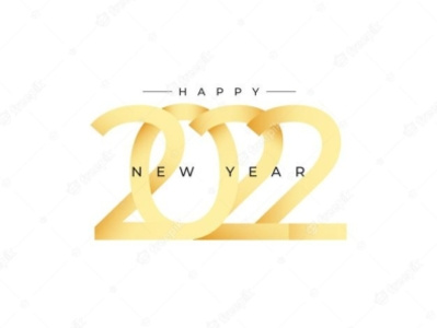 happy 2022 new year 2022 anniversary branding celebrations gradient happy happy new year illustration logo new year party typography vector