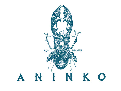 ANINKO manufacture of wooden furniture app branding brandmark identity ilustraciones logo