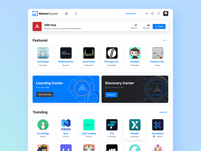 MarketSquare Platform figma product responsive ui ux web