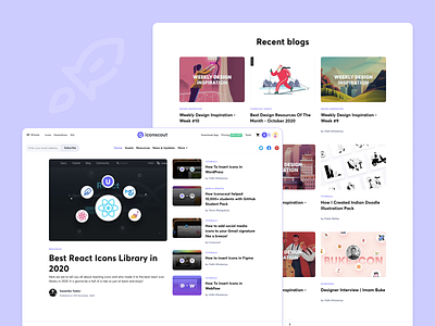 Blog Design for Iconscout