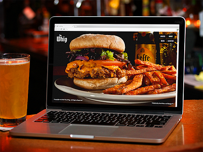The Whig bar food parallax responsive restaurant website