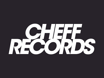 Cheff Records Logo cheffrecords logo typography