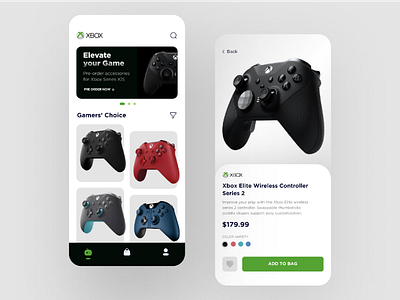 XBOX App🎮 • UI/UX Design Concept appdesign console consolegaming controllers gameapp gamedesign microsoftxbox playstation ps4 ps5 userexperience userinterface webdesign xbox xboxmobileapp