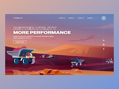 🚚 Tesla Trucks & Dumpers cybertruck elonmusk exotic minimal omarya uxdesign webdesign