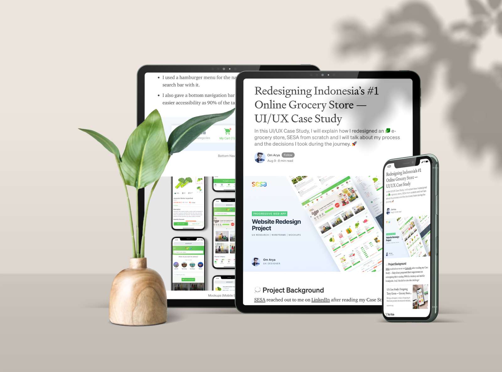 🌱 Redesigning Grocery Store - UI/UX Case Study by Om Arya on Dribbble