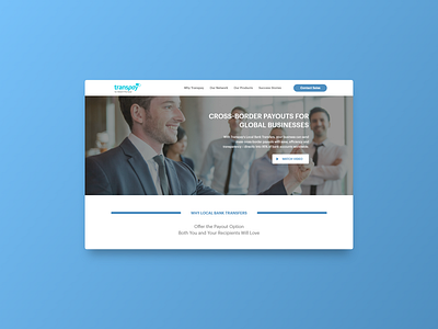 Transpay Website Redesign Concept