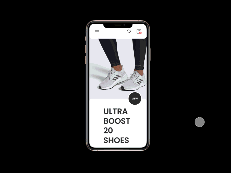 Simple Prototype for E-Commerce App e commerce figma ios poppins shoes simple ui