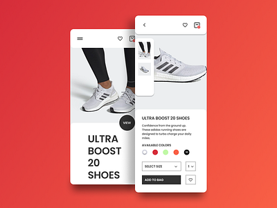 Mobile app - Shoes E-commerce app design e commerce figma ios shoes simple ui