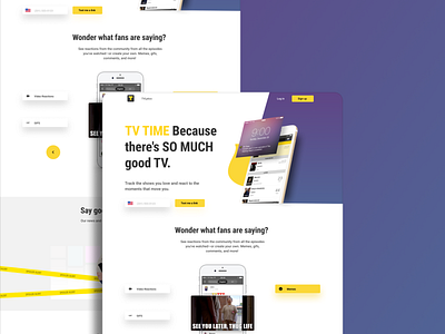 TvTime: Website Redesign Concept