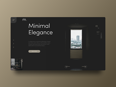 Minimal Elegance: Daily Challenge #2 2020 clean colors daily challenge design figma figma minimal simple typography ui web web design webdesign website